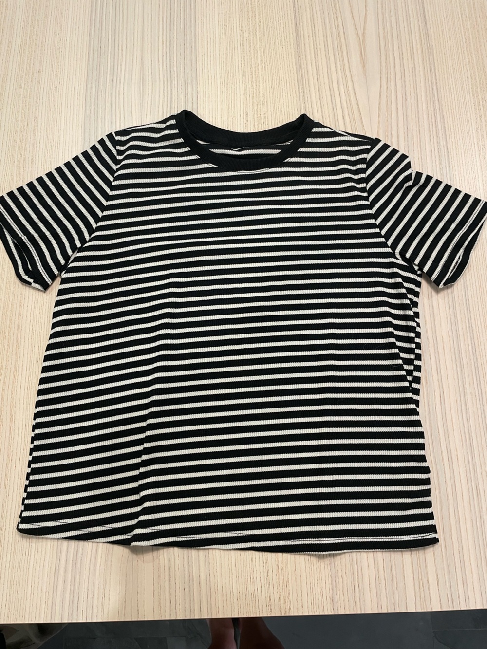 Black and white stripped t shirt